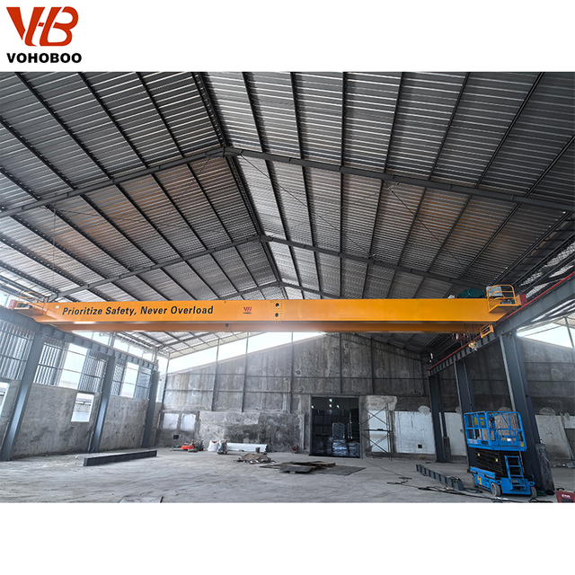 Double Girder Overhead Crane 10T-20T with High Strength Structure for Heavy Duty Industrial Lifting