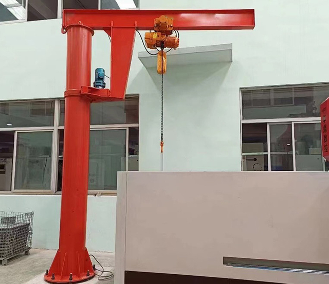 Heavy Duty Jib Crane with 360 Degree Slewing Arm And G80 Chain Hoist for Factory And Construction Site Use