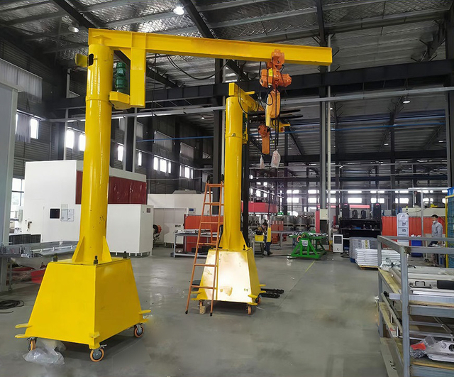 Adjustable Jib Crane with Robust Steel Construction And Energy-Saving Features for Factory Operations