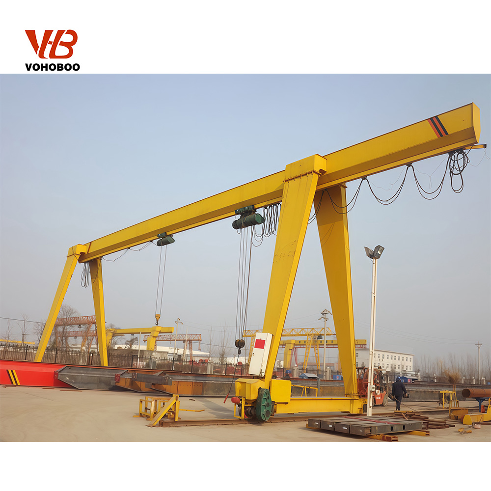 Industrial Electric Gantry Crane for Large Workshop Assembly Lines with Custom Beam Span and High Load Capacity