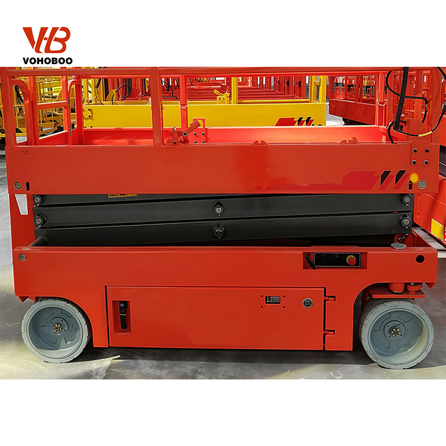 Mobile Scissor Lift Platform with Compact Design and Easy Movement for Warehouses and Factories