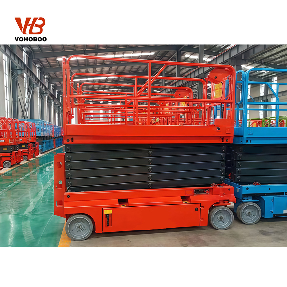 450KG Heavy Duty Mobile Scissor Lift Platform with Wide Working Table for Warehouse Overhead Repair And Cleaning Tasks