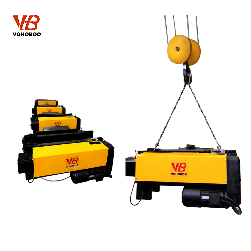 3.2T 6M High Quality European Type Electric Wire Rope Hoist for Single or Double Girder Crane