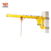 2 Ton Heavy Duty Jib Crane with Extended Boom Length for Large Component Handling in Assembly and Shipping Areas