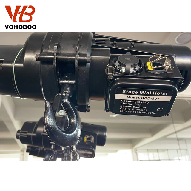 Stage Mini China Manufacturer Truss Lift Wireless Control Entertainment 500 kg Stage Electric Chain Hoists