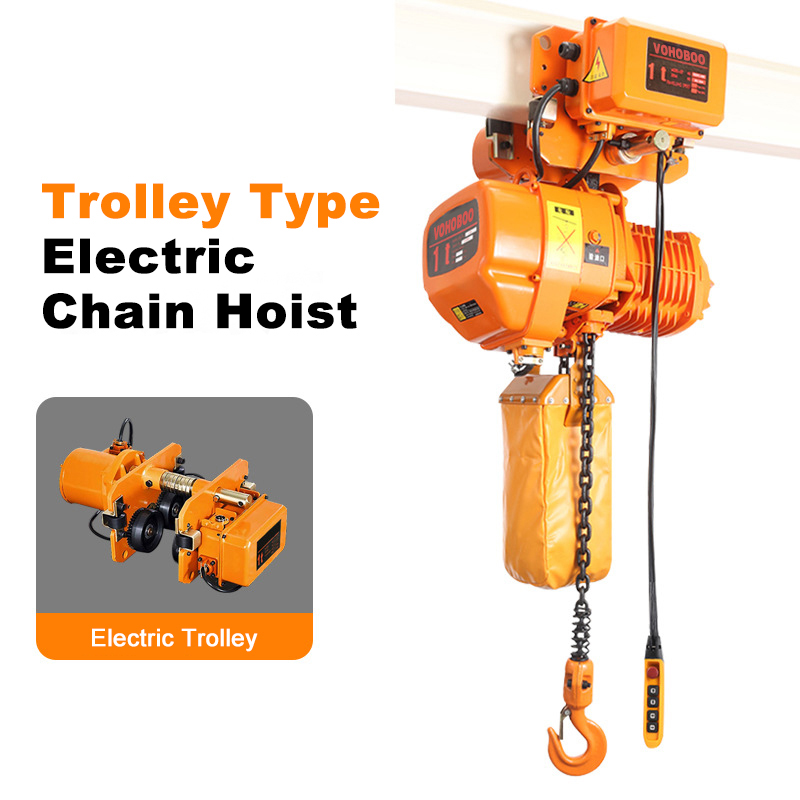 HHBB Industrial Electric Chain Hoist with Precision Lifting and Safety Protection Devices for Heavy Duty Use