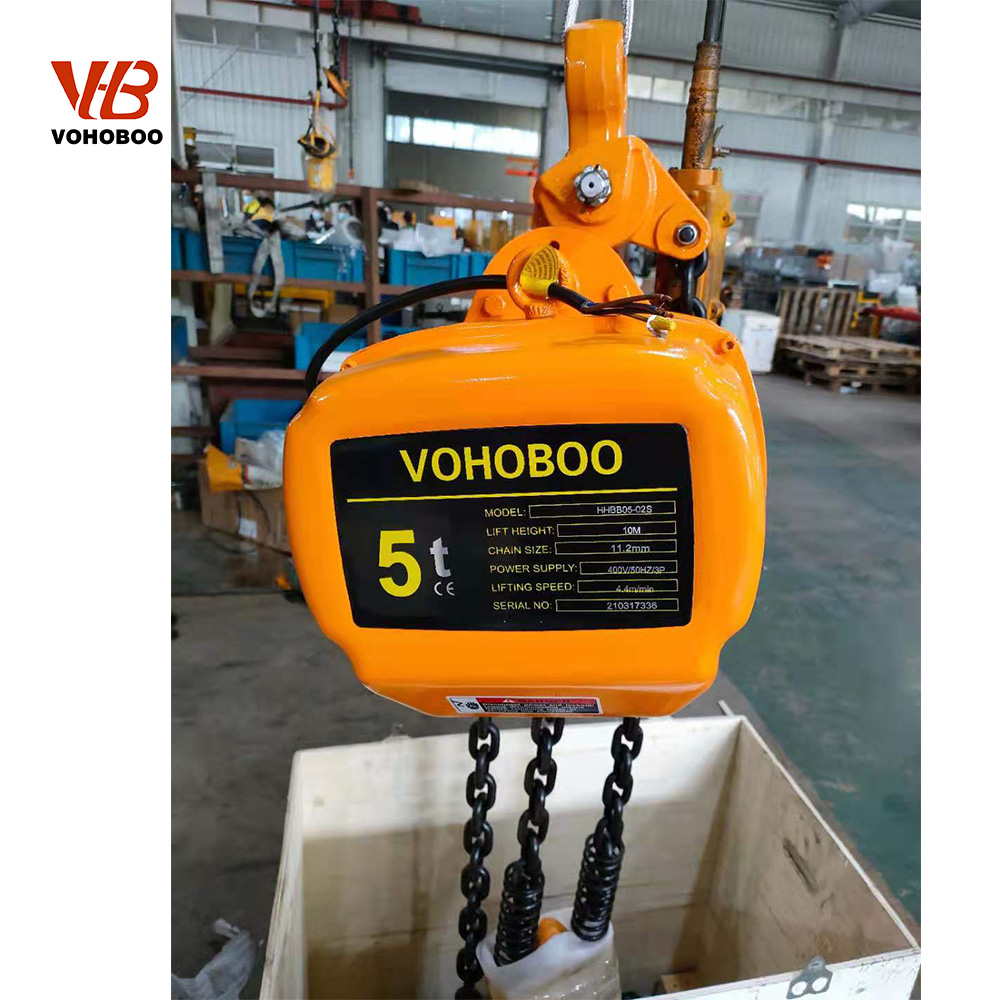 2 Ton HHBB Electric Chain Hoist with High-Lift Capability and Overload Protection for Safe Material Handling