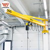 Customized Industrial Pillar Mounted Jib Crane with G80 Alloy Steel Chain Hoist for Workshop Lifting