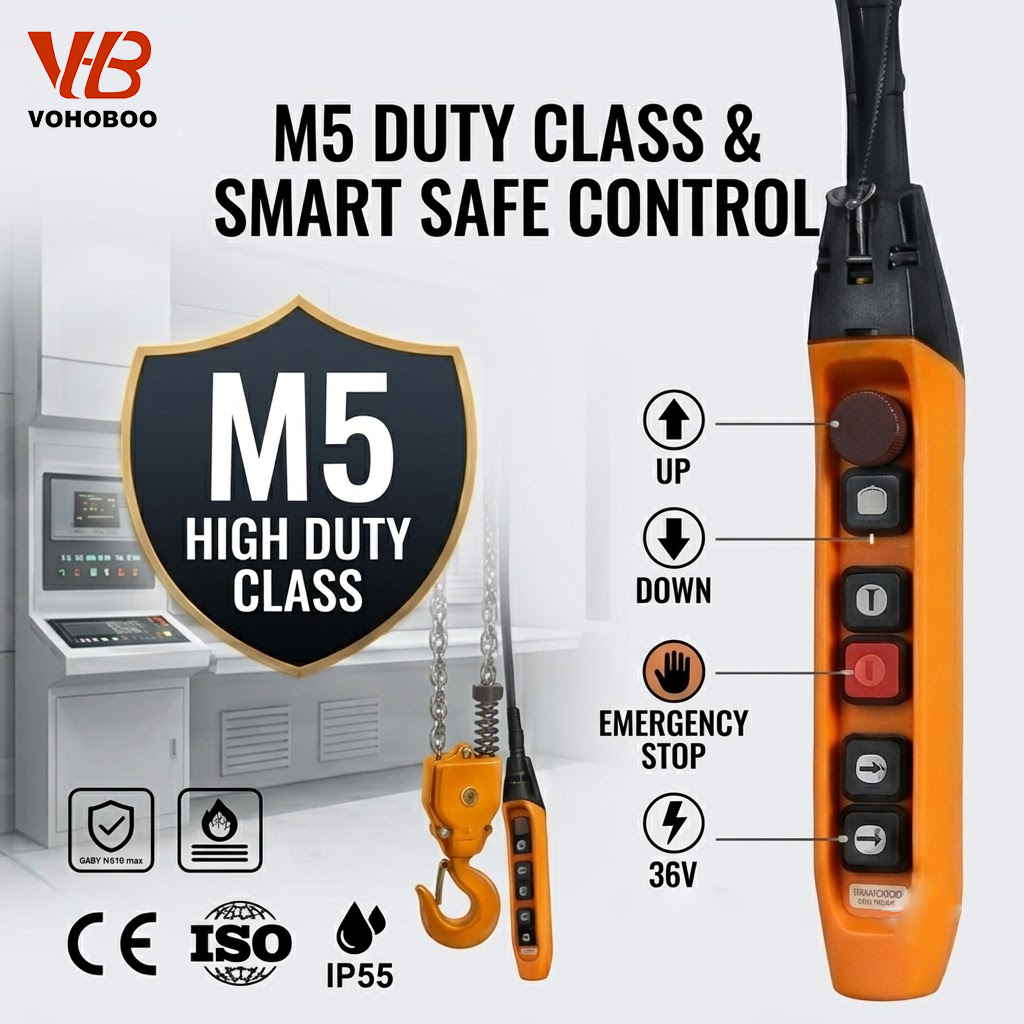 M5 Work Level High Proformance IP55 ER Type Electric Chain Hoist