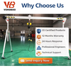 CE Certified 0.5T-5T Portable Mobile Aluminum Gantry Crane Adjustable Height Foldable A-Frame Workshop Lifting Crane with Electric Chain Hoist OEM Available